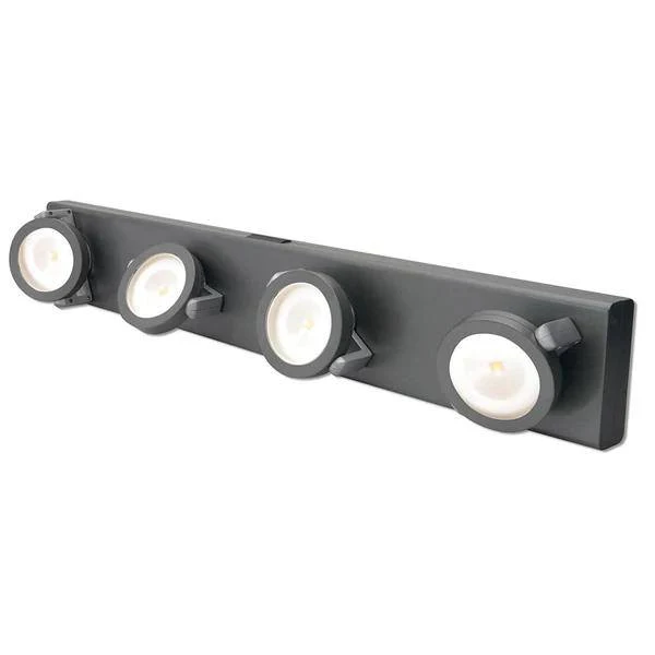 Westek 4 Lamp 40 watt 3000K Natural White Under Cabinet Gray LED Track Light
