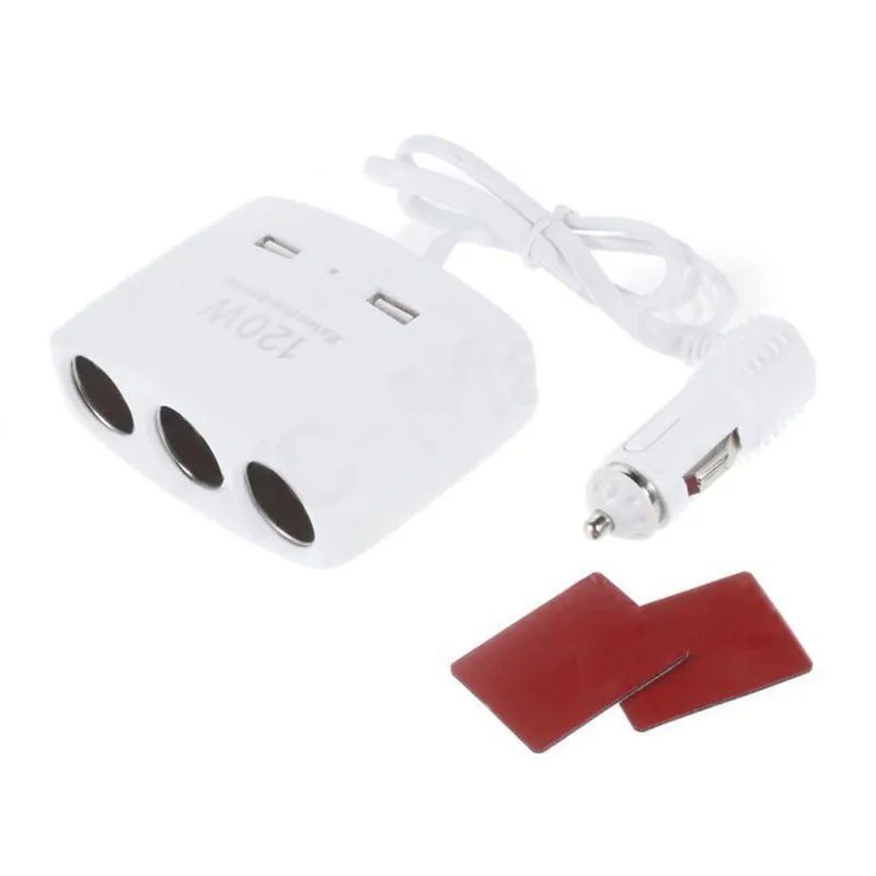 Extensor Acendedor Automotivo 2 Usb 3 Isqueiro 12v