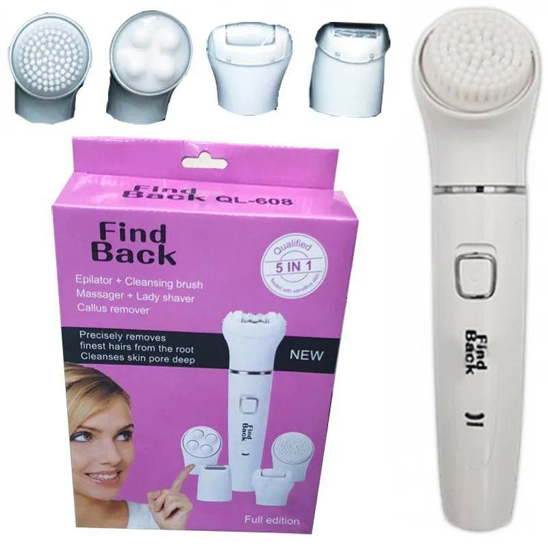 Depilador 5 Em 1 Recarregavel Limpeza Remove Massageador