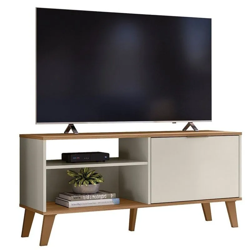 Rack Bancada Para Tv 50 Pol 115 Cm 6950 Off White Nature Plla Off White Nature