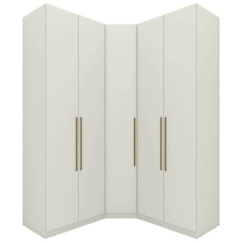 Guarda Roupa Modulado 3 Pecas 241x162 Cm Seletto Areia Henn Areia