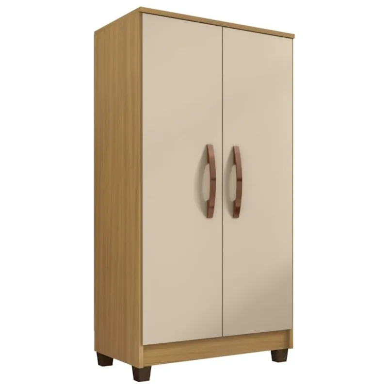Armario Multiuso 2 Portas 6522 61 Cm Carvalho Am Off White Incp