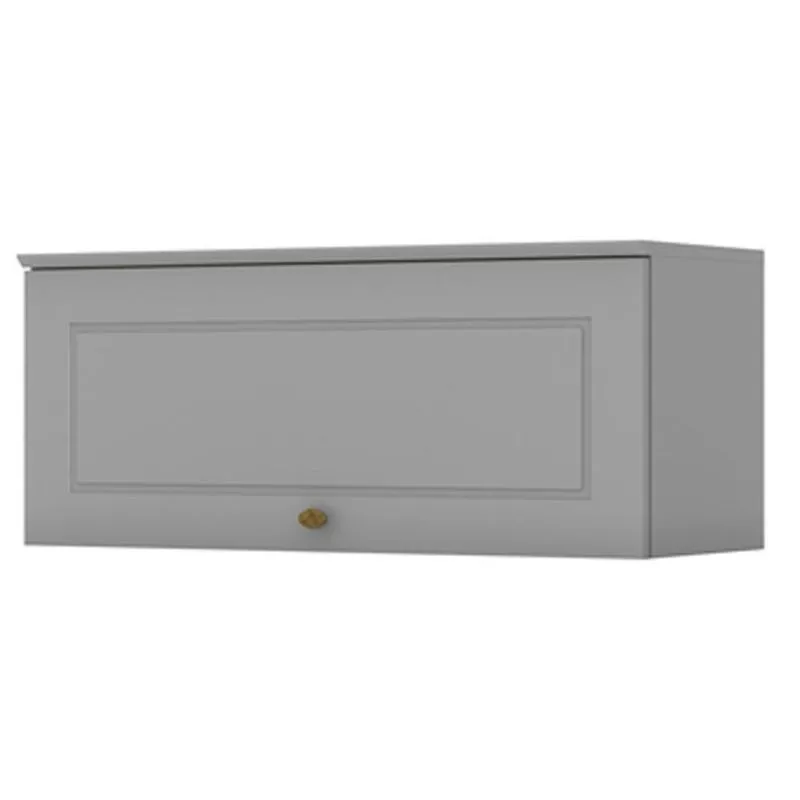 Armario Aereo Basculante Mdf 80 Cm Americana C354 Cinza Henn