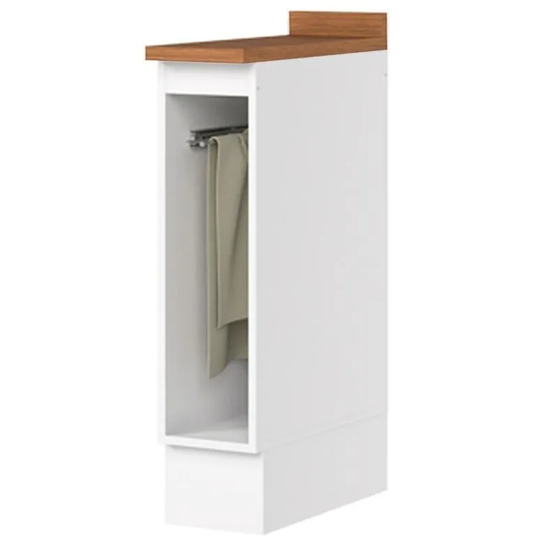 Balcão Porta Toalha Tampo 20 Cm C362 Americana Branco Nature Henn
