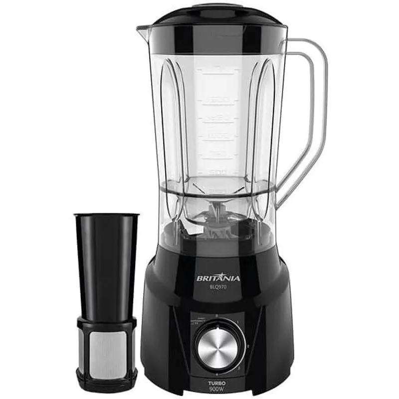 Liquidificador Britania Turbo Blq970 De 4 Velocidades 900w (220v 60hz)