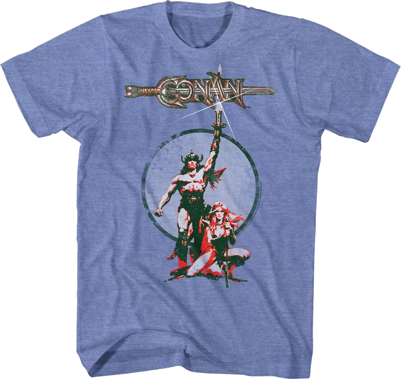 Classic Poster Conan The Barbarian T-Shirt Small