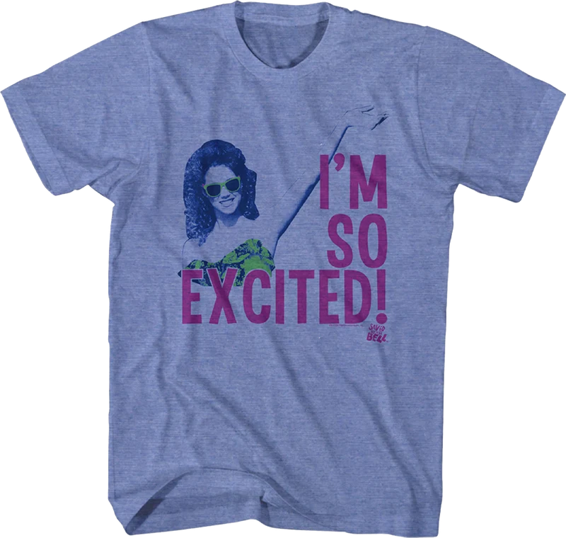 I'm So Excited Saved By The Bell T-Shirt Large