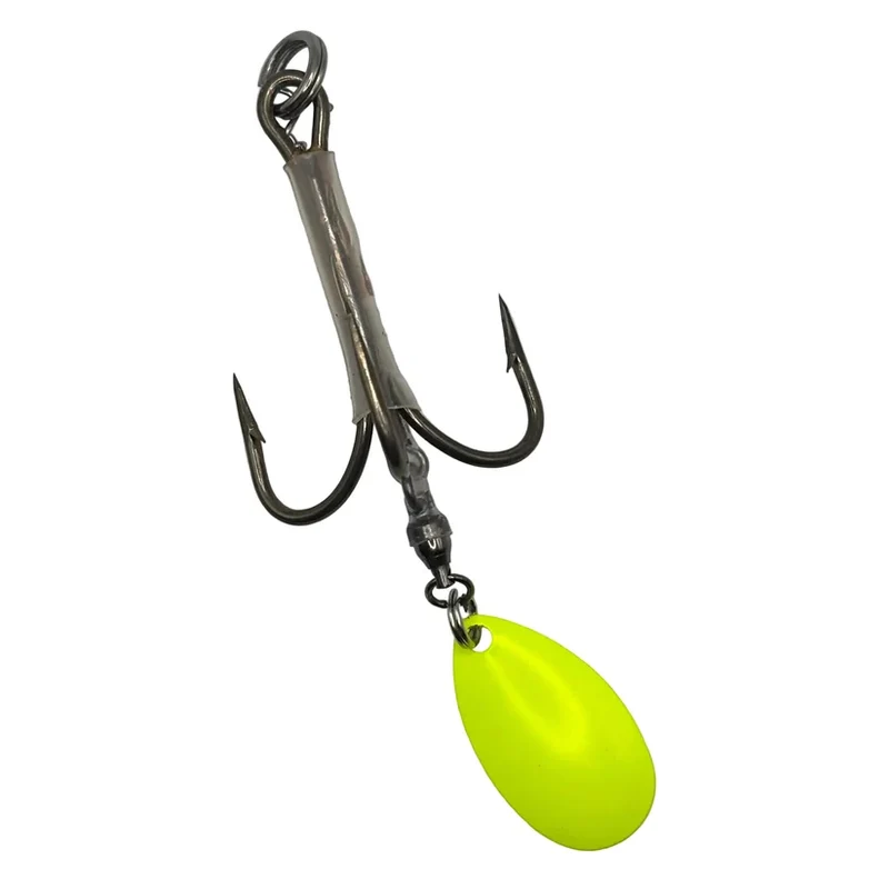 DW 6/0 Bladed Teaser Hook Yellow