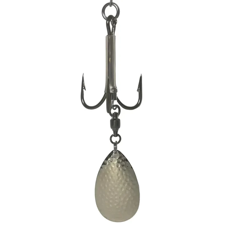 DW 7/0 Bladed Teaser Hook-#8 Indiana Blade Hammered Nickel