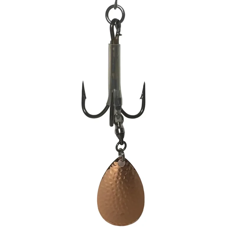 DW 7/0 Bladed Teaser Hook-#8 Indiana Blade Hammered Copper