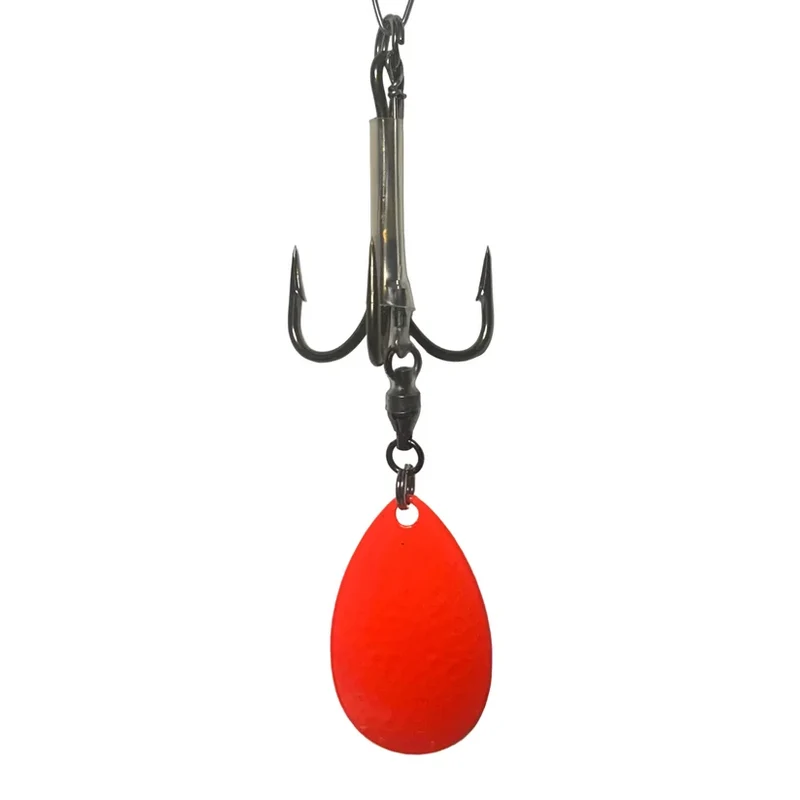 DW 7/0 Bladed Teaser Hook-#8 Indiana Blade Hammered Orange