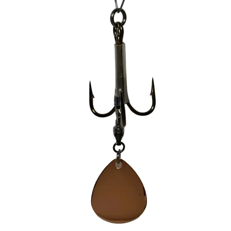 DW 7/0 Bladed Teaser Hook-#7 Colorado Blade Copper