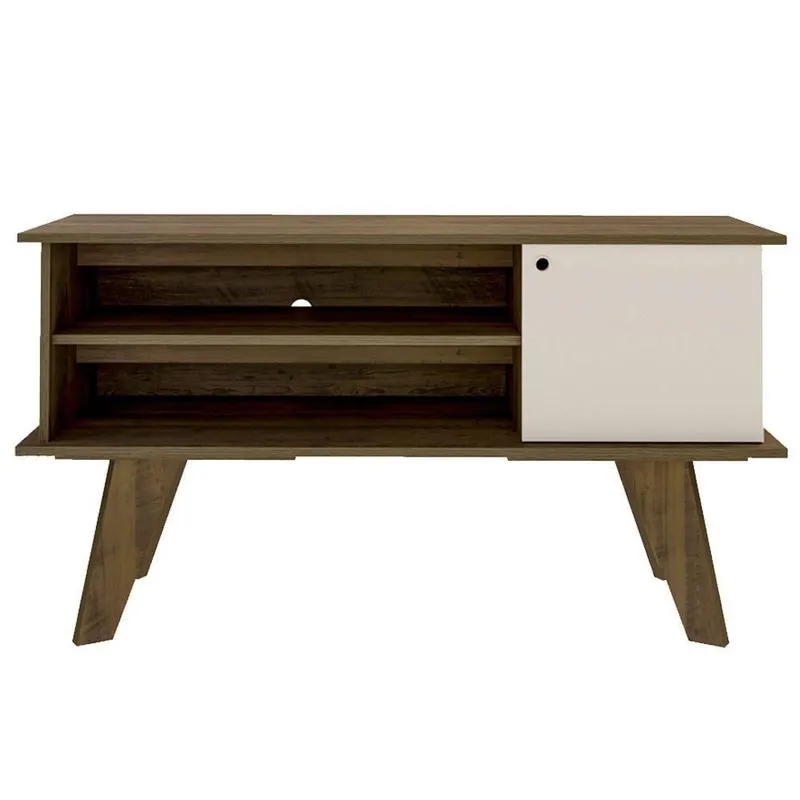 Rack Bancada Para Tv 50 Pol 1p 120 Cm Pinho Off White Arly Pinho Off White