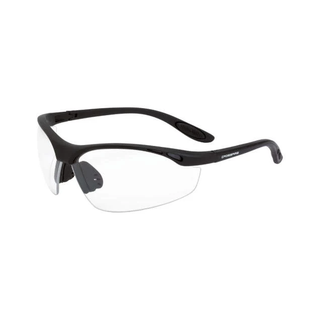 Crossfire Talon Performance Safety Eyewear Matte Black Frame - Clear Lens