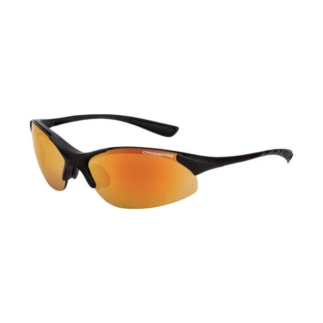 Crossfire XCBR Premium Safety Eyewear Matte Black Frame - Red Mirror Lens