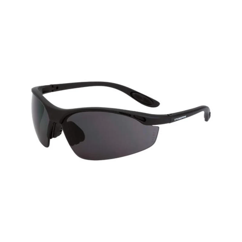 Crossfire Talon Magnifier Safety Eyewear Matte Black Frame - Smoke Lens / 1.5