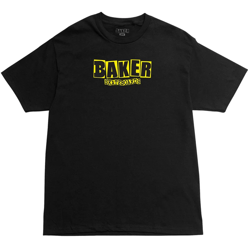 Baker Brand Logo Tee - Black/Yellow M