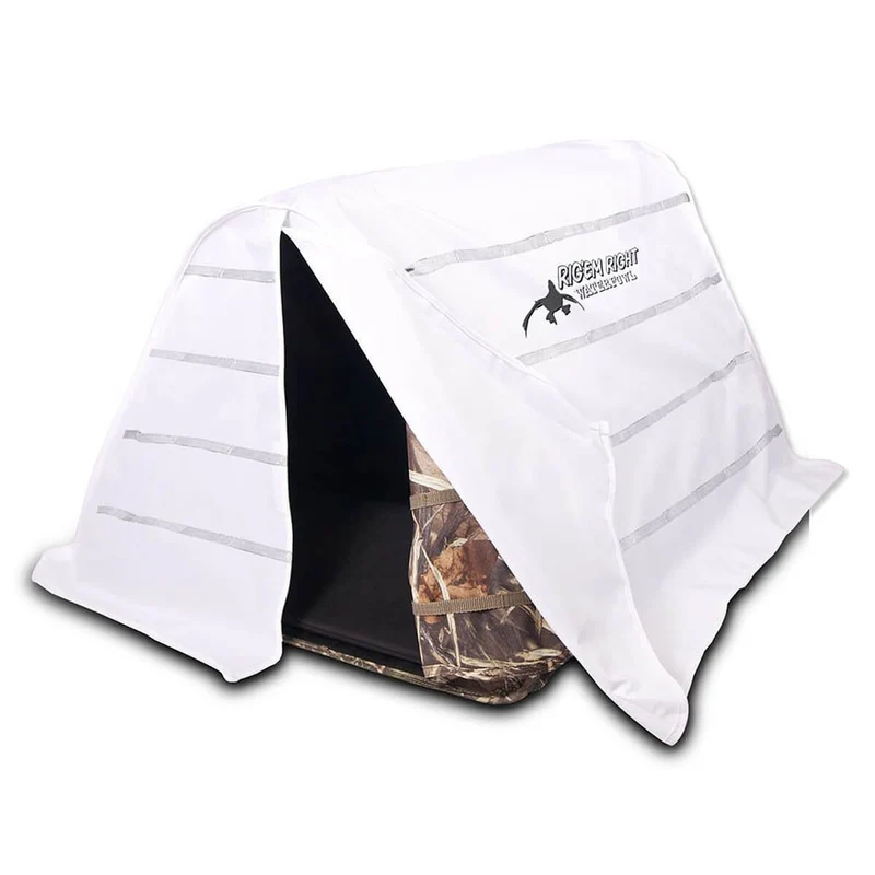 Rig Em Right Waterfowl Field Bully Dog Blind Snow Camo Large Snow Camo / Large