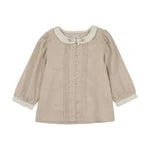 ANALOGIE WHEAT PINTUCK COLLAR BLOUSE [FINAL SALE] 12