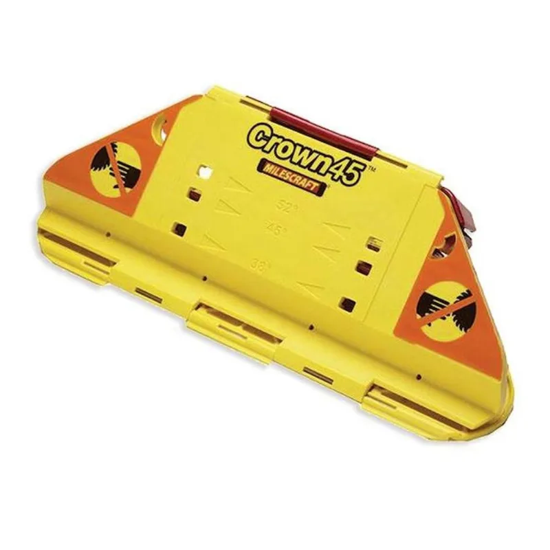 Milescraft Crown45 Cutting Jig for Miter Saws for Crown Mouldings 2-in to 5.5-in, Adjustable Angles