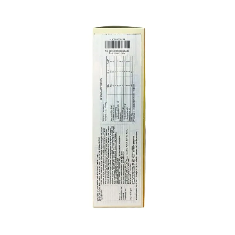 Orion Custard Tiramisu Cake 12un - 276g