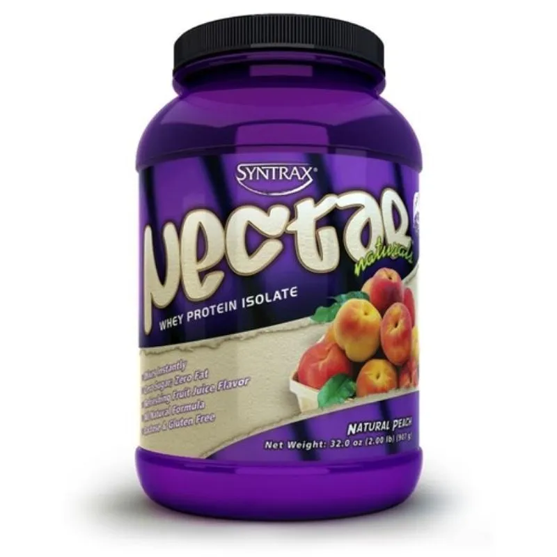 Nectar Naturals Peach Whey Protein Isolate 907 G Syntrax