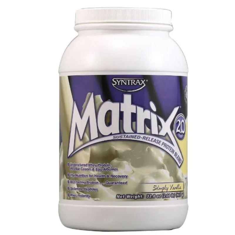 Whey Blend Protein Matrix 2.0 907g 2lb Baunilha - Syntrax
