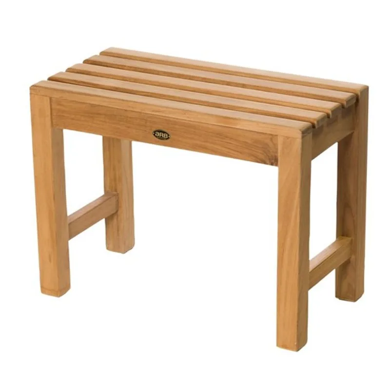 ARB Teak & Specialties Natural Teak Wood Freestanding 24-in Shower Seat ( ADA Compliant )