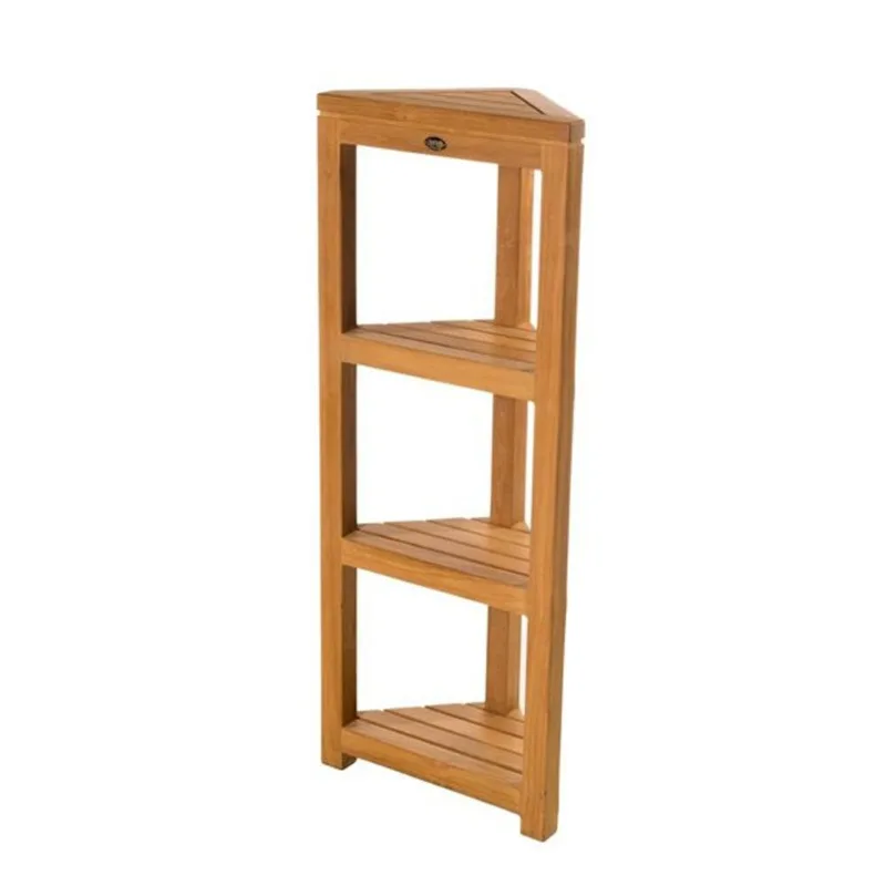 ARB Teak & Specialties 45-in H 4-tier Teak Bath Corner Shelf