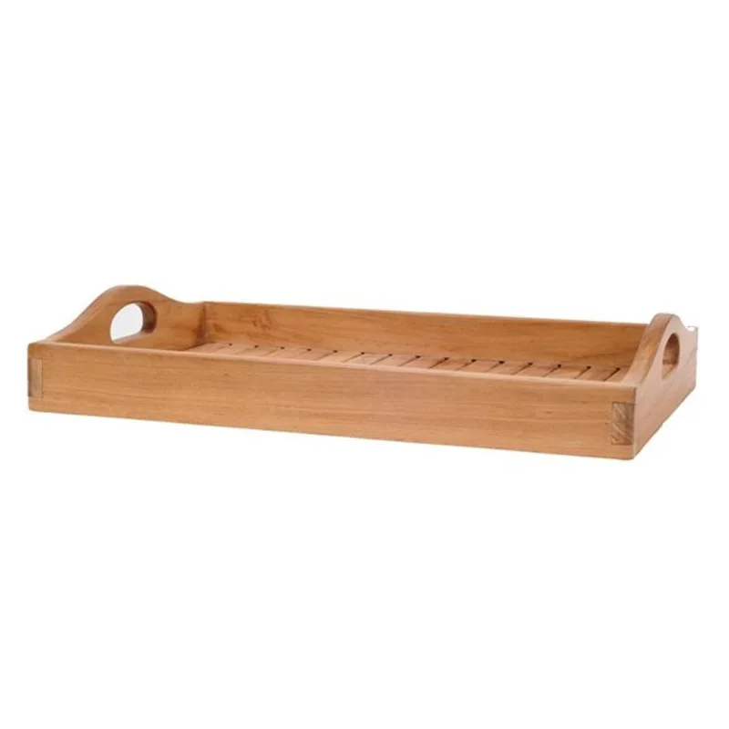 ARB Teak & Specialties Natural Teak Wood Outdoor Serving Cart