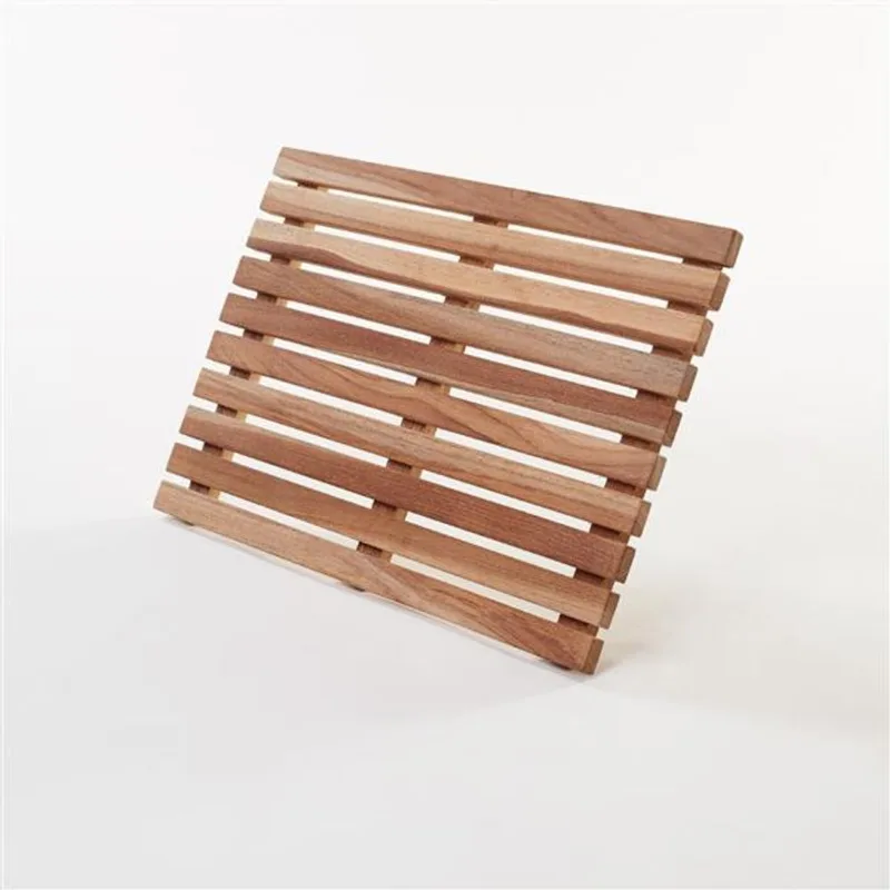 Gala Teak Bath Mat - 20-in x 14-in - Teak - Natural