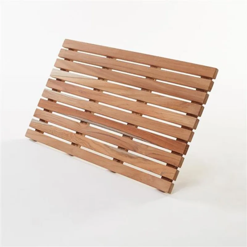 Gala Teak Bath Mat - 24-in x 14-in - Teak - Natural