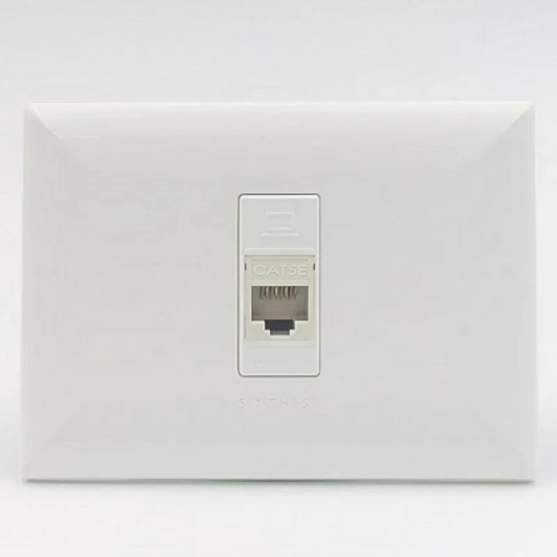 TOMA DATOS RJ45 CAT 6 SINTHESI S17 PLACA BLANCA Y DADO BLANCO 89400029