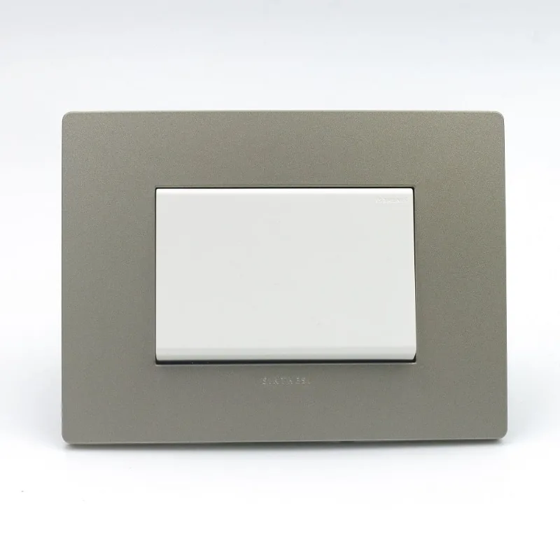CONMUTADOR DE 3 VIAS SIMPLE TECLON SINTHESI S33 PLACA ARENA Y DADO BLANCO 89400098