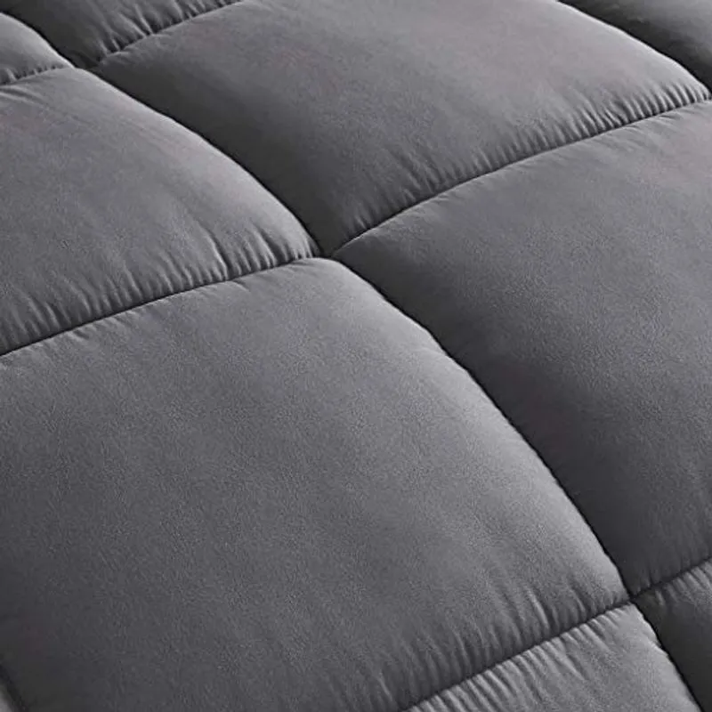 Chezmoi Collection 3-piece Down Alternative Comforter Set (queen, Gray)