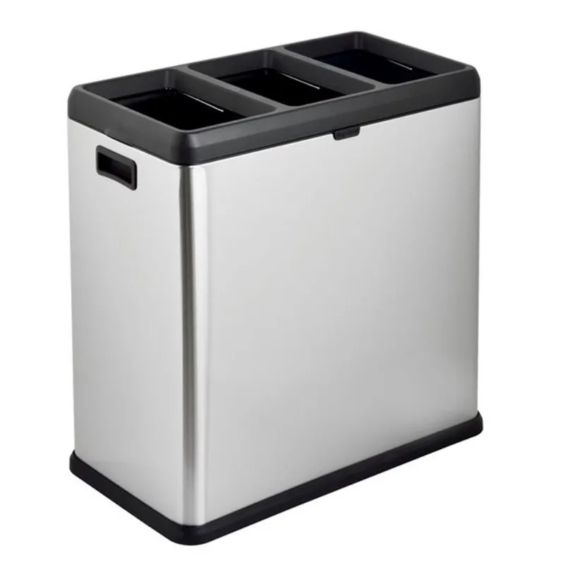 Step N' Sort 60L Open Top 3-Compartment Trash and Recycling Bin