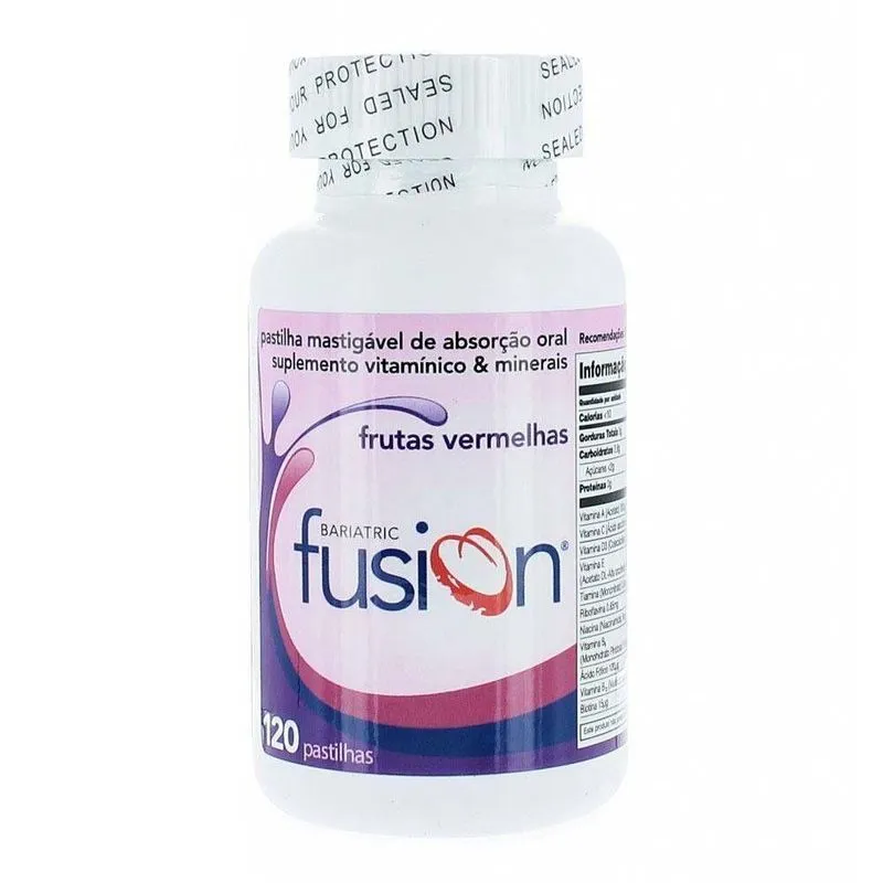 Bariatric Fusion Plus Frutas Vermelhas Com 120 Pastilha Mastigável