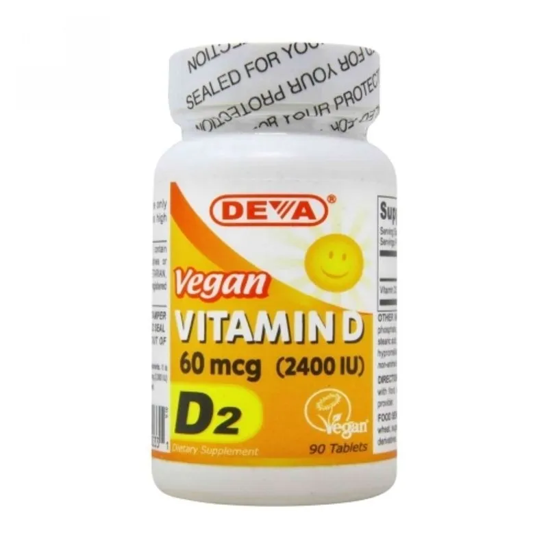 Vitamina D Vegana 2400 Ui 90 Comprimidos Por Deva Vegan Vitamins