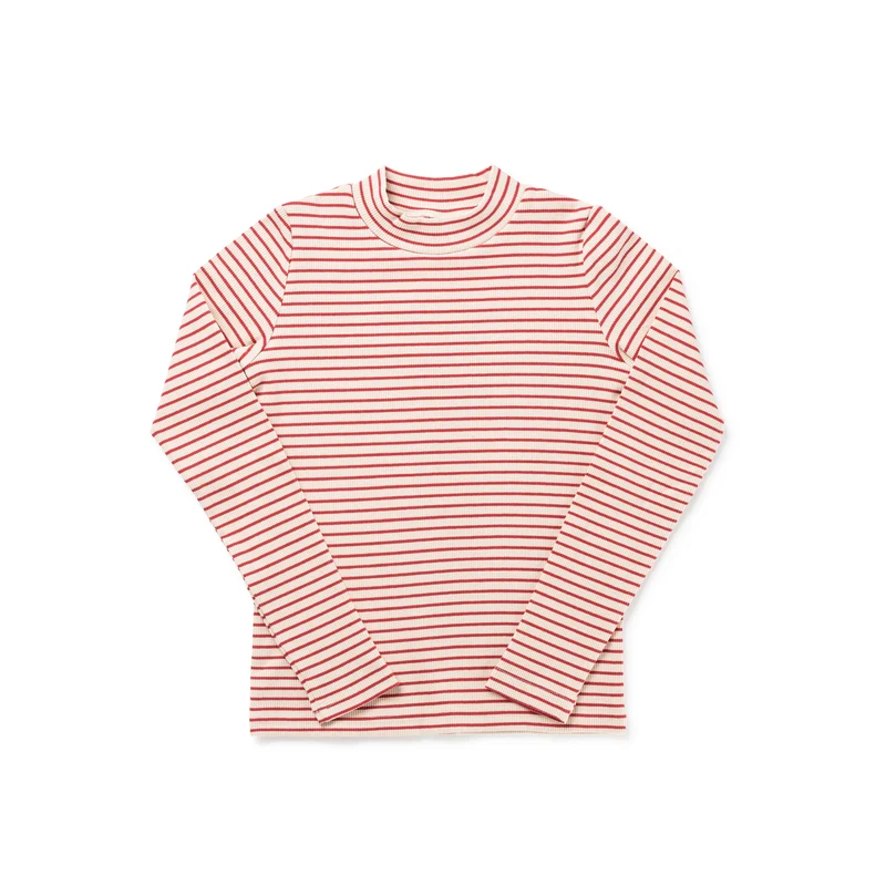 BIRNHAM ON THE SEA BRICK STRIPE MOCKNECK T-SHIRT 10