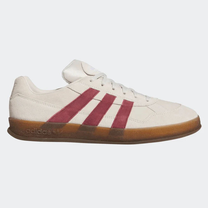 Adidas Aloha Super Skateboard Shoe - Aluminum/Red/Gum M 8.5 / W 10