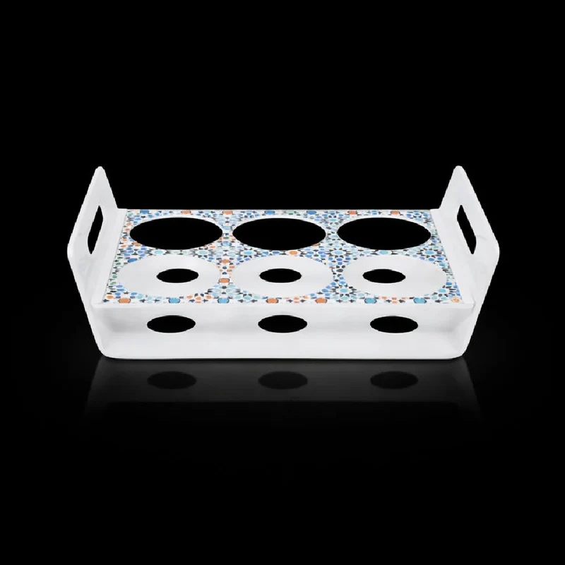 6 IN 1 GLASS HOLDER (MILKY WHITE