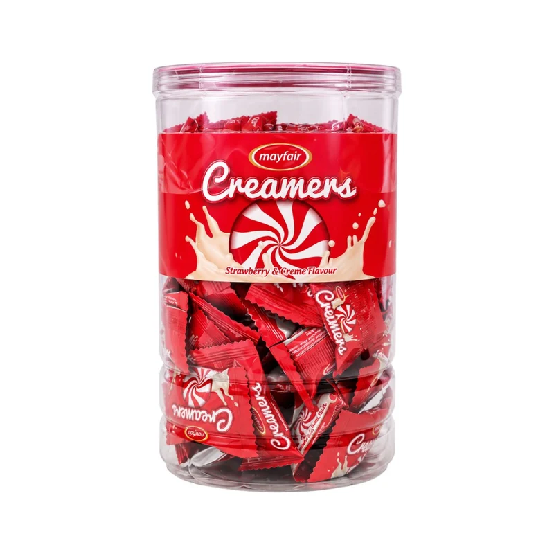 MAYFAIR CREAMERS STRAWBERRY JAR 50 PCS
