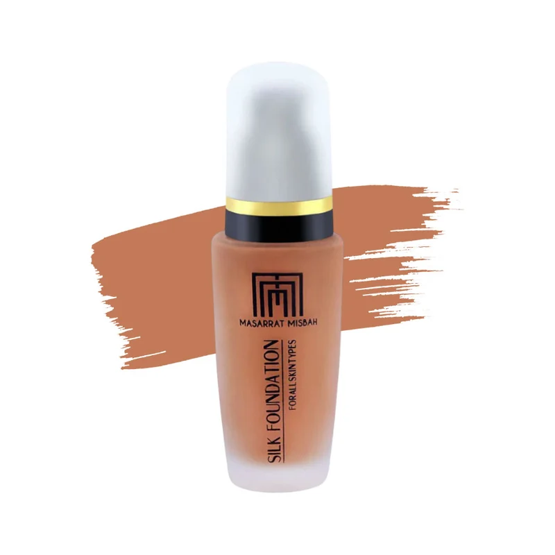 MUSARRAT MISBAH SILK FOUNDATION CHEST NUT