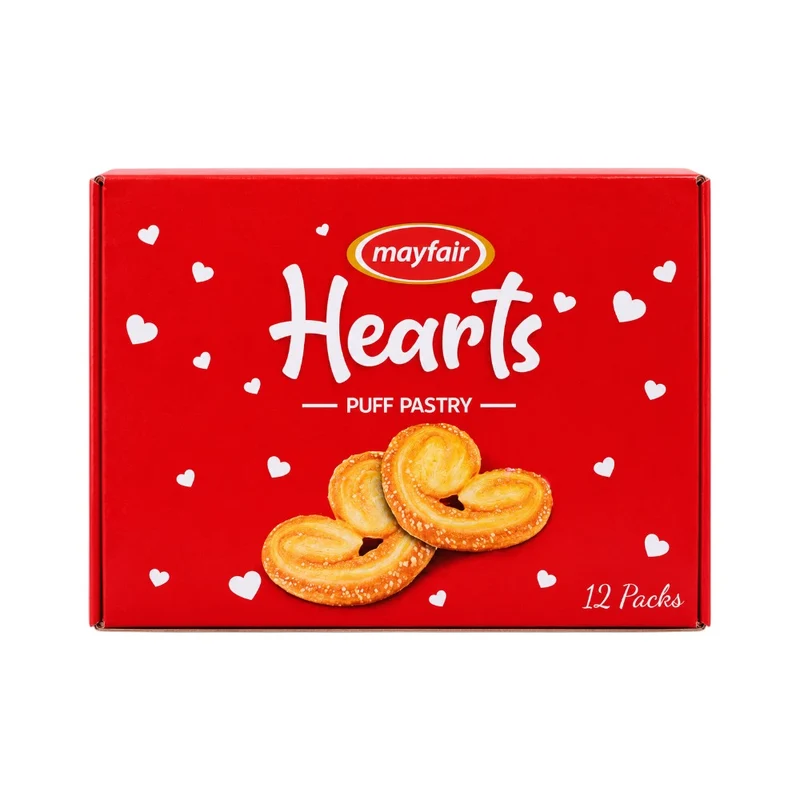 MAYFAIR FRENCH HEARTS 216 GM BOX