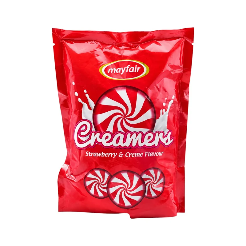MAYFAIR CREAMERS STRAWBERRY POUCH 100 PCS