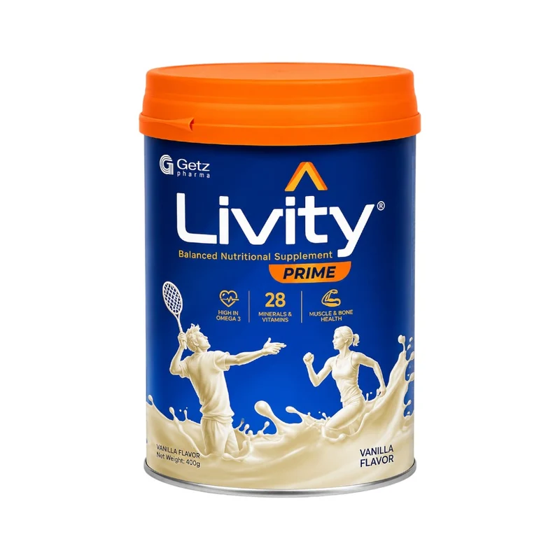 LIVITY MILK POWDER VANILLA 400 GM