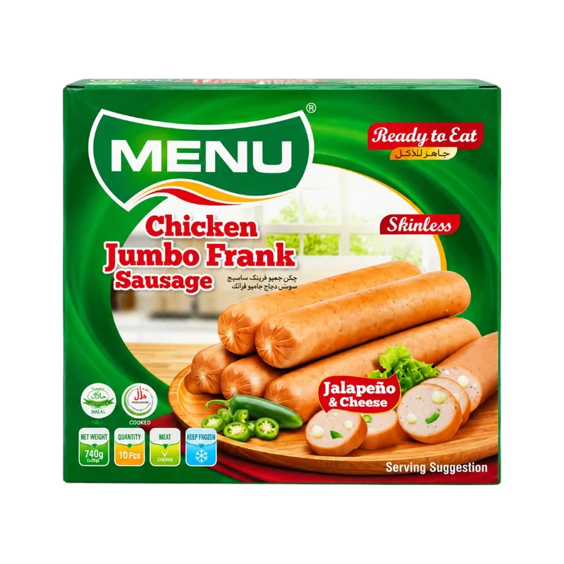 MENU JUMBO FRANK SAUSAGE 740 GM