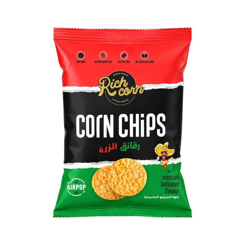 RICHCORN CORN CHIPS MEXICAN BARBECUE 25 GM