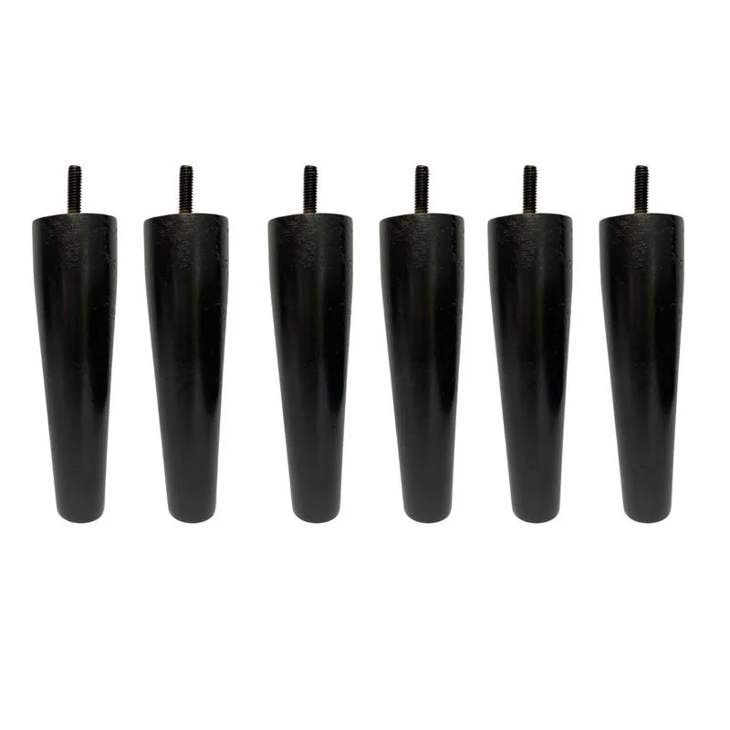 Conjunto De 6 Pé Palito 16 Cm Preto