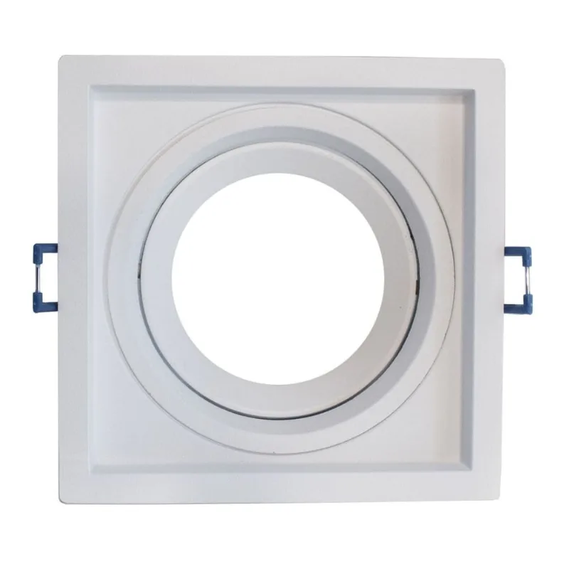 Spot recuado orientável embutir gesso madeira modular p/ lâmpada PAR20 alumínio injetado st4706